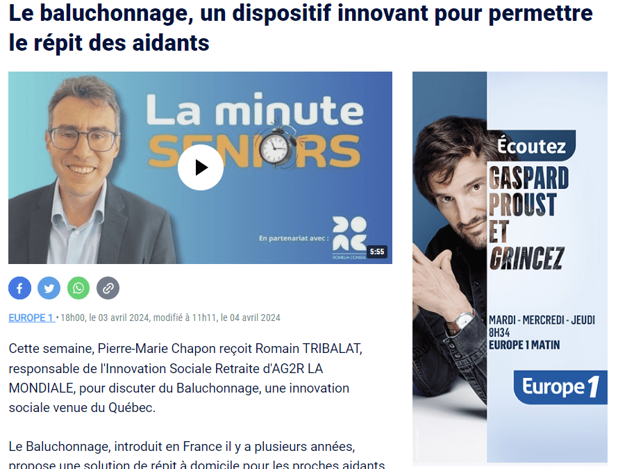 Le Baluchonnage soutenu par l&rsquo;AG2R La Mondiale sur Europe 1