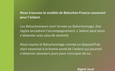 Les Aidantes & co soutiennent le Baluchonnage